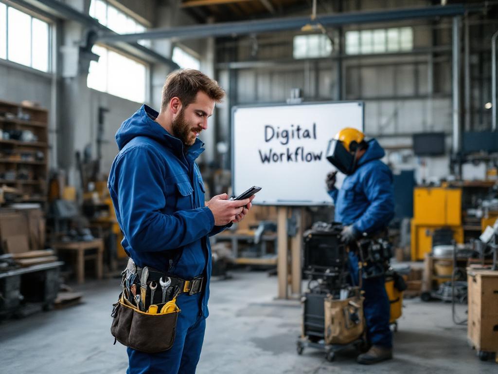 Maschinenbau digital vernetzt: Werkstatt, Montage und Büro in einer App